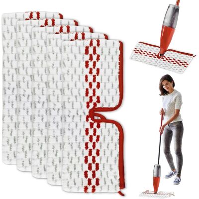 OEM Kit De Recambio De 5 Microfibras Para Mopa Vileda Spray Mop, 2 En 1, Reutilizable Para Recambios Vileda 1-2 Max Spray Mop, Apto Para Todo Tipo De Suelos. OEM Kit De Recambio De 5 Microfibras Para Mopa Vileda Spray Mop, 2 En 1, Reutilizable Para Recambios Vileda 1-2 Max Spray Mop, Apto Para Todo Tipo De Suelos.