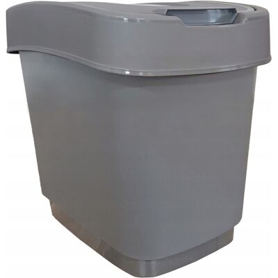 SHUMEE Contenedor De Basura Basculante 15 L Domino Gris Jotta 1 Ud. SHUMEE Contenedor De Basura Basculante 15 L Domino Gris Jotta 1 Ud.