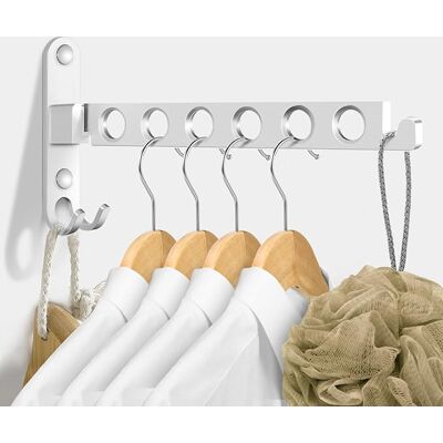 OEM Tendedero De Ropa, Perchero De Pared, Rotación De 90°, Tendedero Plegable, Para Balcón, Baño, Hotel. OEM Tendedero De Ropa, Perchero De Pared, Rotación De 90°, Tendedero Plegable, Para Balcón, Baño, Hotel.