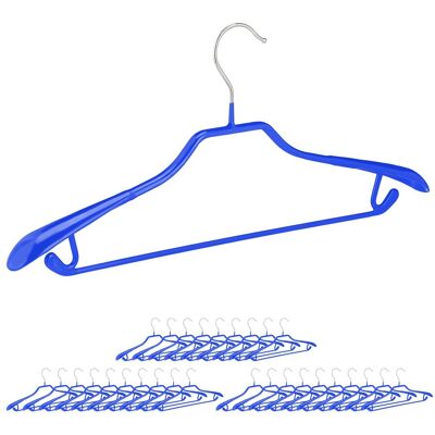RELAXDAYS 30 Perchas Para Trajes, Barra Pantalones, Gancho Colgar Falda Y Top, Metal Y Pvc, 19 X 45 X 3,5 Cm, Azul RELAXDAYS 30 Perchas Para Trajes, Barra Pantalones, Gancho Colgar Falda Y Top, Metal Y Pvc, 19 X 45 X 3,5 Cm, Azul