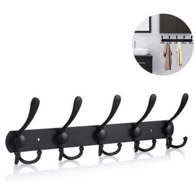 OEM Perchero Largo De Pared, Xu, Perchero De Tres Ganchos, Ganchos De Pared, Perchero De Pared, Gancho Para Ropa, Chaquetas, Sombreros, Negro-crezuo OEM Perchero Largo De Pared, Xu, Perchero De Tres Ganchos, Ganchos De Pared, Perchero De Pared, Gancho Para Ropa, Chaquetas, Sombreros, Negro-crezuo
