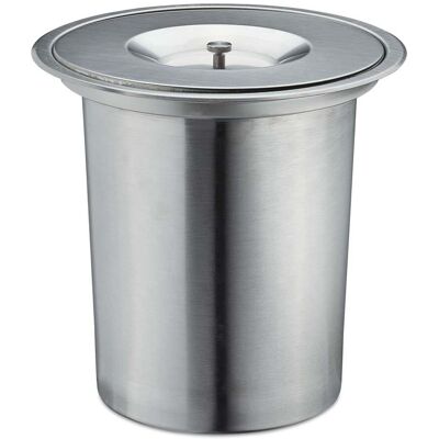 HELLOSHOP26 Cubo De Basura Empotrable Para Cocina 8 L Con Tapa Antiolor Estilo Moderno Acabado Brillante De Acero Inoxidable 130010148 HELLOSHOP26 Cubo De Basura Empotrable Para Cocina 8 L Con Tapa Antiolor Estilo Moderno Acabado Brillante De Acero Inoxidable 130010148