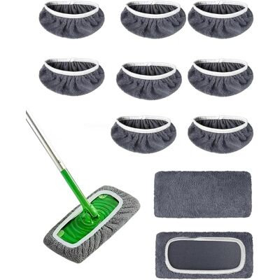 OEM 10 Paños De Limpieza Reutilizables Para Barredoras, Juego De Paños De Microfibra Húmedos Y Secos Para La Limpieza De Suelos, Paños De Repuesto Lavables, Paquete De Recarga Para Fregonas De Vapor, Para OEM 10 Paños De Limpieza Reutilizables Para Barredoras, Juego De Paños De Microfibra Húmedos Y Secos Para La Limpieza De Suelos, Paños De Repuesto Lavables, Paquete De Recarga Para Fregonas De Vapor, Para