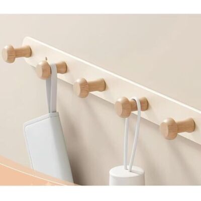 OEM Perchero De Pared De Madera, Gancho De Pared Para Abrigos, Ganchos De Pared Para Abrigos Para Baño, Cocina, Dormitorio (haya Natural) -crezuo OEM Perchero De Pared De Madera, Gancho De Pared Para Abrigos, Ganchos De Pared Para Abrigos Para Baño, Cocina, Dormitorio (haya Natural) -crezuo