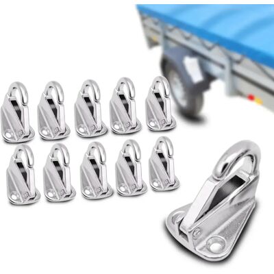 OEM Juego De 10 Ganchos De Resorte De Acero Inoxidable, Ganchos De Alta Resistencia, Aptos Para Uso En Yates Y En El Hogar, Reforzados 4 Veces. OEM Juego De 10 Ganchos De Resorte De Acero Inoxidable, Ganchos De Alta Resistencia, Aptos Para Uso En Yates Y En El Hogar, Reforzados 4 Veces.