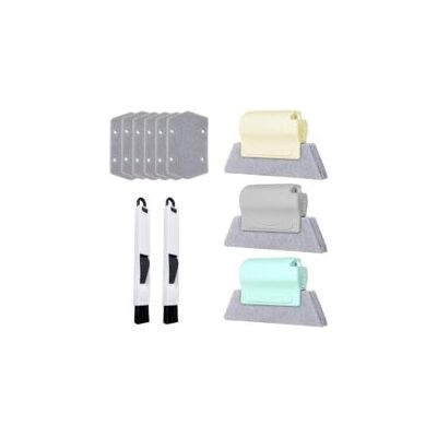 OEM Juego De 3 Cepillos Para Limpiar Huecos De Ventanas (metro, Gris, Verde) Y 6 Almohadillas De Algodón De Repuesto, 2 Cepillos Pequeños Negros, Cepillo De Limpieza Manual Para Rieles De Puertas, Herrami OEM Juego De 3 Cepillos Para Limpiar Huecos De Ventanas (metro, Gris, Verde) Y 6 Almohadillas De Algodón De Repuesto, 2 Cepillos Pequeños Negros, Cepillo De Limpieza Manual Para Rieles De Puertas, Herrami