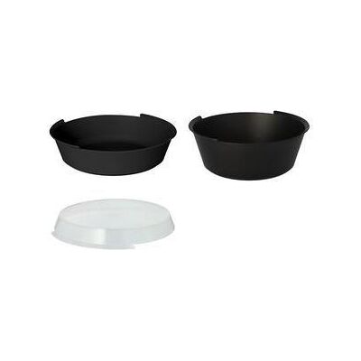 Bol De Almacenamiento Papstar Circulware 800 Ml Negro Bol De Almacenamiento Papstar Circulware 800 Ml Negro