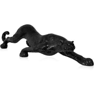 ORION91 Escultura Pantera Gigante Cristales Fuerza Poder Negro 24 X 106 X 28 Cm - Spazioluzio ORION91 Escultura Pantera Gigante Cristales Fuerza Poder Negro 24 X 106 X 28 Cm - Spazioluzio
