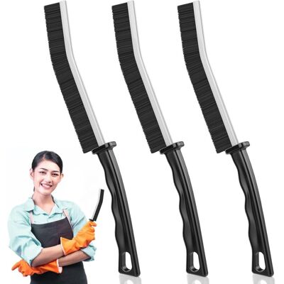DPZO Juego De 3 Cepillos Para Limpiar Canalones, Baño, Juntas De Azulejos Y Ranuras De Ventanas. Cepillo De Cerdas Rígidas Para Limpiar El Baño, Inodoro Y Cocina. DPZO Juego De 3 Cepillos Para Limpiar Canalones, Baño, Juntas De Azulejos Y Ranuras De Ventanas. Cepillo De Cerdas Rígidas Para Limpiar El Baño, Inodoro Y Cocina.