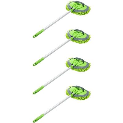 OEM Adecuado Para Fregonas De Lavado De Coches 2 En 1 De 4 Piezas Con Mangos Largos Y Cepillos De Microfibra De Chenilla Extensibles Para El Polvo Del Lavado De Coches (de 24 A 46 Pulgadas). OEM Adecuado Para Fregonas De Lavado De Coches 2 En 1 De 4 Piezas Con Mangos Largos Y Cepillos De Microfibra De Chenilla Extensibles Para El Polvo Del Lavado De Coches (de 24 A 46 Pulgadas).
