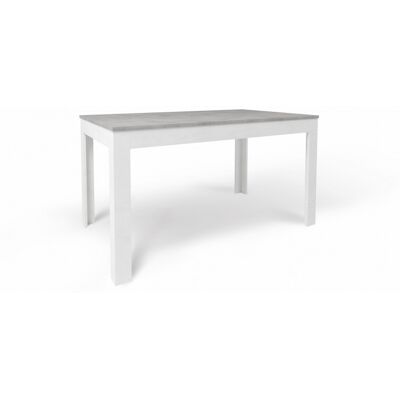 Mesa Extensible 140+60l X 80p X H75 – Acabado Cemento Y Blanco Mate – Sarmog Mesa Extensible 140+60l X 80p X H75 – Acabado Cemento Y Blanco Mate – Sarmog