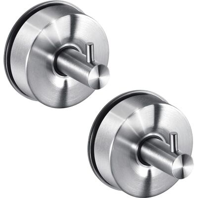 OEM Ganchos De Ventosa De Acero Inoxidable Ultrarresistentes, No Requieren Perforación, Aptos Para Toallas Y Productos De Ducha, Juego De 2 Unidades. OEM Ganchos De Ventosa De Acero Inoxidable Ultrarresistentes, No Requieren Perforación, Aptos Para Toallas Y Productos De Ducha, Juego De 2 Unidades.