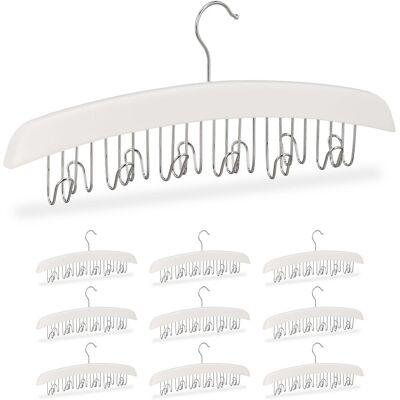 Relaxdays Set 10 Perchas Cinturones 12 Ganchos - Colgadores Relaxdays Set 10 Perchas Cinturones 12 Ganchos - Colgadores