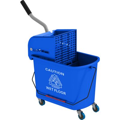 JHY DESIGN Carro De Limpieza, Cubo De Lavado, Uso Doméstico 20 L Con Escurridor Y Separador De Agua Limpia Y Sucia, Azul, 60 L X 27 W X 70,5 H Cm JHY DESIGN Carro De Limpieza, Cubo De Lavado, Uso Doméstico 20 L Con Escurridor Y Separador De Agua Limpia Y Sucia, Azul, 60 L X 27 W X 70,5 H Cm