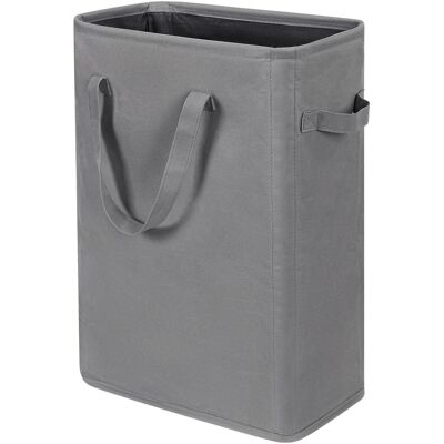 OEM Cesto De Ropa Ultrafino, Cubo Estrecho Para Ropa Sucia Con Asa, Cubo Plegable Para Ropa Sucia, Cubo Alto Para Ropa Sucia Para Lavadero, Dormitorio Y Habitación, (45l) Gris OEM Cesto De Ropa Ultrafino, Cubo Estrecho Para Ropa Sucia Con Asa, Cubo Plegable Para Ropa Sucia, Cubo Alto Para Ropa Sucia Para Lavadero, Dormitorio Y Habitación, (45l) Gris
