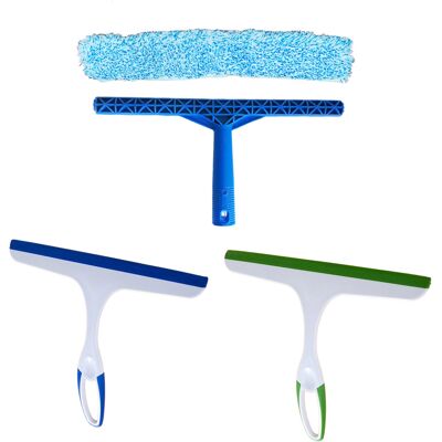 FORTUNEVILLE Juego De 3 Piezas De Limpiacristales Y Rasqueta De Microfibra, Limpiador De Cristales, Limpiacristales Para Ducha, Limpiacristales Para Lavadora, Para Espejos, Suelos, Cristales Y Baños. FORTUNEVILLE Juego De 3 Piezas De Limpiacristales Y Rasqueta De Microfibra, Limpiador De Cristales, Limpiacristales Para Ducha, Limpiacristales Para Lavadora, Para Espejos, Suelos, Cristales Y Baños.