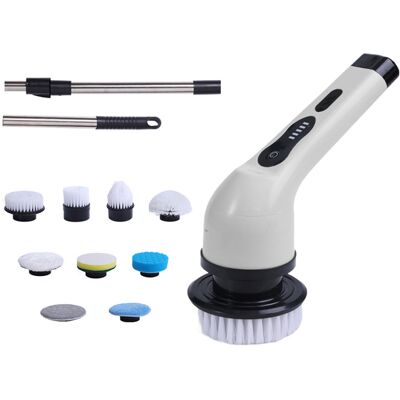 BEYAMIS Máquina De Limpieza Eléctrica Inalámbrica Recargable, Cepillo Automático Para Platos, Bañera Y Azulejos, Herramienta De Limpieza Profesional Con Mango Telescópico. BEYAMIS Máquina De Limpieza Eléctrica Inalámbrica Recargable, Cepillo Automático Para Platos, Bañera Y Azulejos, Herramienta De Limpieza Profesional Con Mango Telescópico.