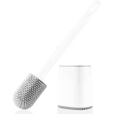 SUNXURY Escobilla De Baño De Silicona Con Cabezal Multifuncional 3 En 1 Y Soporte De Secado Rápido, Para Pared (blanca) SUNXURY Escobilla De Baño De Silicona Con Cabezal Multifuncional 3 En 1 Y Soporte De Secado Rápido, Para Pared (blanca)