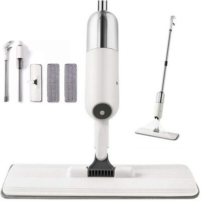 NVEES Fregona De Limpieza De Pisos Con Rociador Inalámbrico, Fregona De Rociado, Fregona De Microfibra Para Limpieza De Pisos Con 2 Paños De Mopa Y Tanque De 350 Ml, Fregona De Rociado Para El Hogar NVEES Fregona De Limpieza De Pisos Con Rociador Inalámbrico, Fregona De Rociado, Fregona De Microfibra Para Limpieza De Pisos Con 2 Paños De Mopa Y Tanque De 350 Ml, Fregona De Rociado Para El Hogar