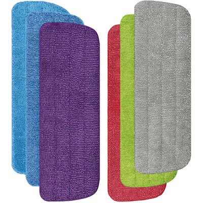 OEM 6 Almohadillas De Repuesto Para Fregona, Funda De Limpieza De Repuesto Para Fregona, Almohadillas De Microfibra Para Fregona Pulverizadora. OEM 6 Almohadillas De Repuesto Para Fregona, Funda De Limpieza De Repuesto Para Fregona, Almohadillas De Microfibra Para Fregona Pulverizadora.
