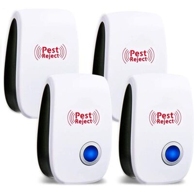 DPZO Repelente Ultrasónico De Insectos Y Roedores, Paquete De 4 Repelentes De Mosquitos, Repelente Electrónico De Insectos Para Uso En Interiores Y Repelente Ultrasónico De Mosquitos Para Insectos, Mosquit DPZO Repelente Ultrasónico De Insectos Y Roedores, Paquete De 4 Repelentes De Mosquitos, Repelente Electrónico De Insectos Para Uso En Interiores Y Repelente Ultrasónico De Mosquitos Para Insectos, Mosquit