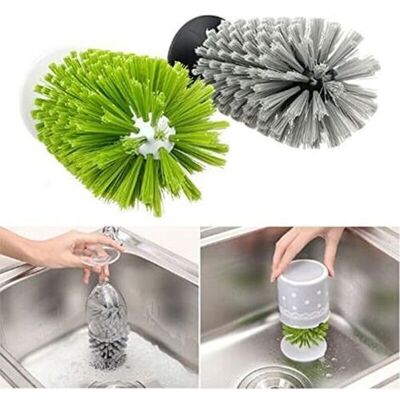LIIYIELA Cepillo Para Botellas De Vidrio, Cepillo De Limpieza Con Ventosa, Limpiador De Botellas De Vidrio Para Bar, Cepillo Para Limpiar El Fregadero De La Cocina. LIIYIELA Cepillo Para Botellas De Vidrio, Cepillo De Limpieza Con Ventosa, Limpiador De Botellas De Vidrio Para Bar, Cepillo Para Limpiar El Fregadero De La Cocina.