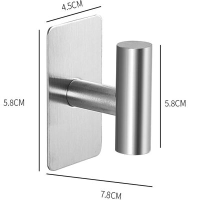 OEM 3 Ganchos Pared Adhesivos Robustos Impermeables Para Toallas Abrigos Ropa Armario Cocina, Plata OEM 3 Ganchos Pared Adhesivos Robustos Impermeables Para Toallas Abrigos Ropa Armario Cocina, Plata