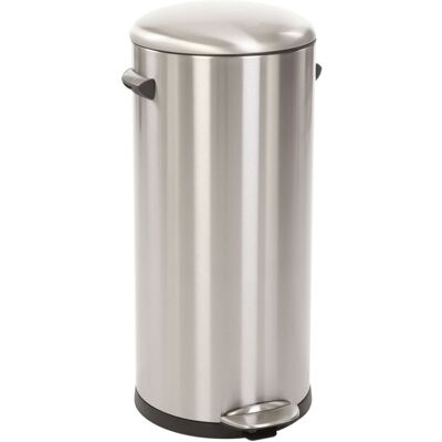 Cubo De Basura De Pedal Belledeluxe 30 L Plateado Mate Eko Cubo De Basura De Pedal Belledeluxe 30 L Plateado Mate Eko