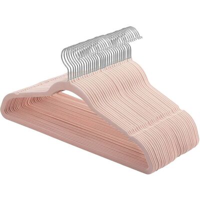 HELLOSHOP26 Lote De 30 Perchas De Terciopelo Longitud 42 Cm Finas Y Resistentes Gran Capacidad De Carga Con Ganchos Giratorios De 360° Para Abrigos Camisas Rosa 120003417 HELLOSHOP26 Lote De 30 Perchas De Terciopelo Longitud 42 Cm Finas Y Resistentes Gran Capacidad De Carga Con Ganchos Giratorios De 360° Para Abrigos Camisas Rosa 120003417