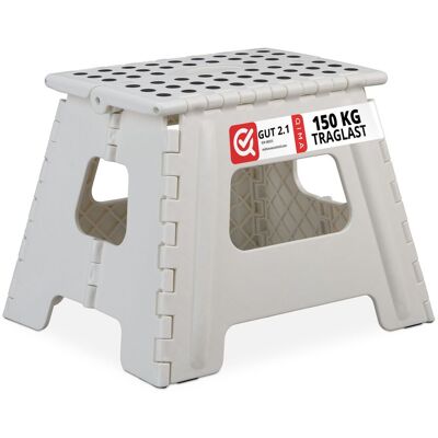RELAXDAYS 4 Taburetes Plegables L, Portátiles, Escalones Baño, Para Niños O Viajes, Hasta 120 Kg, 32,5 Cm, Blanco RELAXDAYS 4 Taburetes Plegables L, Portátiles, Escalones Baño, Para Niños O Viajes, Hasta 120 Kg, 32,5 Cm, Blanco