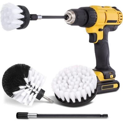 OEM Kit De Limpieza Para Coches Con 4 Cabezales De Cepillo Y Cable De Extensión, Cabezales De Cepillo Motorizados De Cerdas Suaves, Apto Para Limpiar Coches, Barcos, Asientos, Alfombras, Muebles Y Mampara OEM Kit De Limpieza Para Coches Con 4 Cabezales De Cepillo Y Cable De Extensión, Cabezales De Cepillo Motorizados De Cerdas Suaves, Apto Para Limpiar Coches, Barcos, Asientos, Alfombras, Muebles Y Mampara