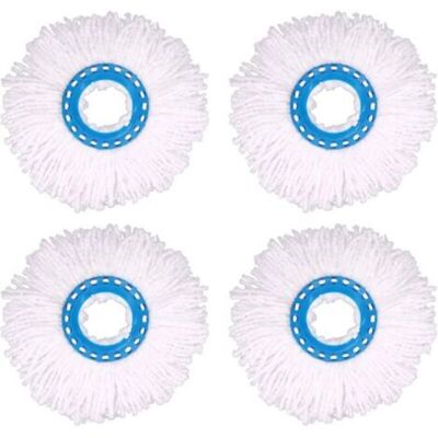 OEM Juego De 4 Cabezales De Fregona De Microfibra, Cabezales De Repuesto Redondos, Cabezales Giratorios De 360° Para La Limpieza De Suelos (16 Cm De Diámetro) OEM Juego De 4 Cabezales De Fregona De Microfibra, Cabezales De Repuesto Redondos, Cabezales Giratorios De 360° Para La Limpieza De Suelos (16 Cm De Diámetro)
