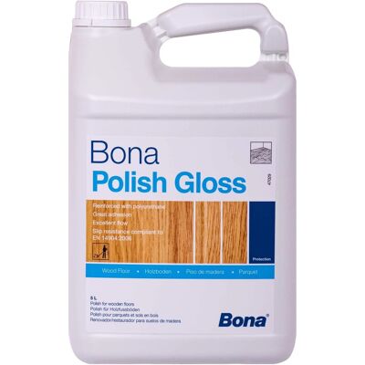 Bona - Polish Gloss 5l - Mantenimiento - Recubrimiento - Pulimento para suelos Bona - Polish Gloss 5l - Mantenimiento - Recubrimiento - Pulimento para suelos