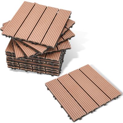 Tolletour Baldosas De Patio, Baldosas De Madera Entrelazadas, 30 X 30 Cm, Para Jardín Y Patio, 110 Piezas Tolletour Baldosas De Patio, Baldosas De Madera Entrelazadas, 30 X 30 Cm, Para Jardín Y Patio, 110 Piezas