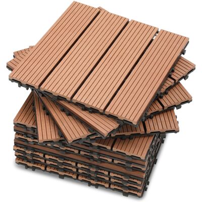Jiubiaz Baldosas De Patio, Baldosas De Madera Entrelazadas, 30 X 30 Cm, Para Jardín Y Patio, 110 Piezas Jiubiaz Baldosas De Patio, Baldosas De Madera Entrelazadas, 30 X 30 Cm, Para Jardín Y Patio, 110 Piezas