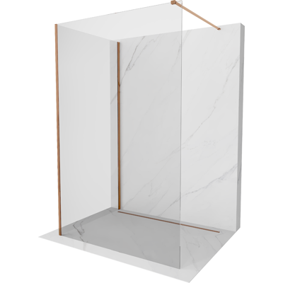 Mexen Kioto Panel De Ducha Walk-in 110 X 80 Cm, Transparente, Oro Rosa - 800-110-212-60-00-080 Mexen Kioto Panel De Ducha Walk-in 110 X 80 Cm, Transparente, Oro Rosa - 800-110-212-60-00-080