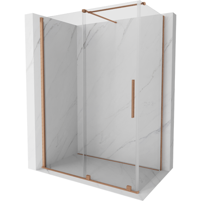 Mexen Velar Cabina De Ducha Corredera 150 X 70 Cm, Transparente, Cobre Cepillado - 871-150-070-01-65 Mexen Velar Cabina De Ducha Corredera 150 X 70 Cm, Transparente, Cobre Cepillado - 871-150-070-01-65