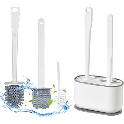 RAPANDA Escobilla De Baño, Cepillo De Baño, Cepillo De Baño Y Soporte, Juego De Cepillos De Limpieza Para Baño RAPANDA Escobilla De Baño, Cepillo De Baño, Cepillo De Baño Y Soporte, Juego De Cepillos De Limpieza Para Baño