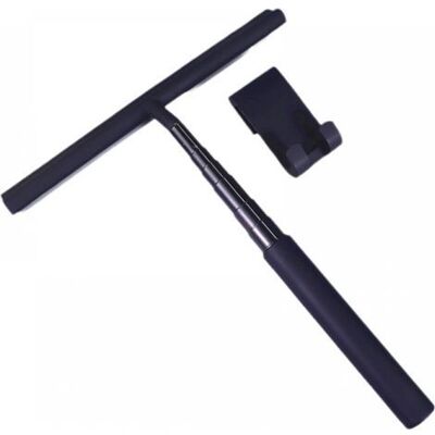GOTRAYS Raspador De Suelo De Ducha, Raspador De Ducha Negro De Mango Largo, Raspador De Ducha Con Mango Telescópico De 26,5-92,7 Cm, Raspador De Ventanas Profesional, Raspador De Ducha Para Baño GOTRAYS Raspador De Suelo De Ducha, Raspador De Ducha Negro De Mango Largo, Raspador De Ducha Con Mango Telescópico De 26,5-92,7 Cm, Raspador De Ventanas Profesional, Raspador De Ducha Para Baño