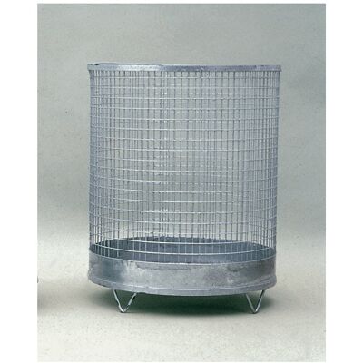 No-Name Cesto de basura H600xD400mm 75l de malla de alambre galvanizado - Waste Basket No-Name Cesto de basura H600xD400mm 75l de malla de alambre galvanizado - Waste Basket