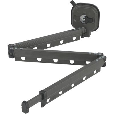 OEM Tendedero De Ropa Plegable De Pared De 3 Secciones - Barra Extensible Con Ventosa - Ahorra Espacio - Ideal Para Balcón, Lavadero, Baño, Terraza, Apartamento O Caravana OEM Tendedero De Ropa Plegable De Pared De 3 Secciones - Barra Extensible Con Ventosa - Ahorra Espacio - Ideal Para Balcón, Lavadero, Baño, Terraza, Apartamento O Caravana