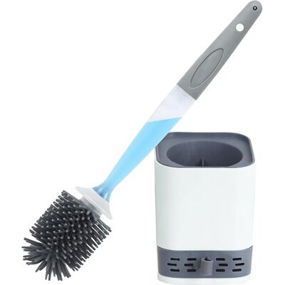 CSPARKV Cepillo De Baño De Silicona, Cepillo Y Soporte, Sistema De Limpieza Integrado, Almacena Y Libera Agentes De Limpieza, Antibacteriano, Antigoteo, Secado Rápido, Inodoro CSPARKV Cepillo De Baño De Silicona, Cepillo Y Soporte, Sistema De Limpieza Integrado, Almacena Y Libera Agentes De Limpieza, Antibacteriano, Antigoteo, Secado Rápido, Inodoro