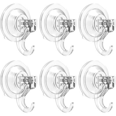 OEM Juego De 6 Ganchos Con Ventosa, Capacidad De 3 Kg (máx.), Para Ducha, Baño, Cocina, Ventana, Extraíbles, Ganchos De Plástico Resistentes, Multiusos Para Uso Interior Y Exterior Y Toallero -crezuo OEM Juego De 6 Ganchos Con Ventosa, Capacidad De 3 Kg (máx.), Para Ducha, Baño, Cocina, Ventana, Extraíbles, Ganchos De Plástico Resistentes, Multiusos Para Uso Interior Y Exterior Y Toallero -crezuo