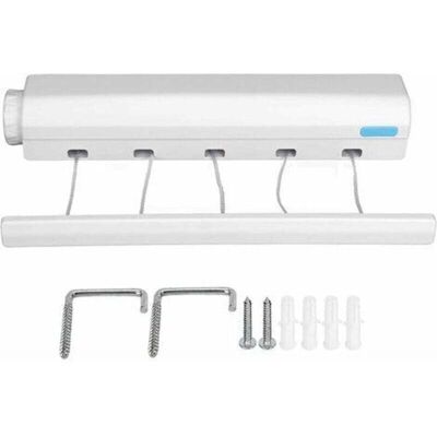 OEM Tendedero De Ropa Mural Extensible Crezuo De 5 Tendederos, 3,75 M, Para Uso Interior/exterior.-crezuo OEM Tendedero De Ropa Mural Extensible Crezuo De 5 Tendederos, 3,75 M, Para Uso Interior/exterior.-crezuo