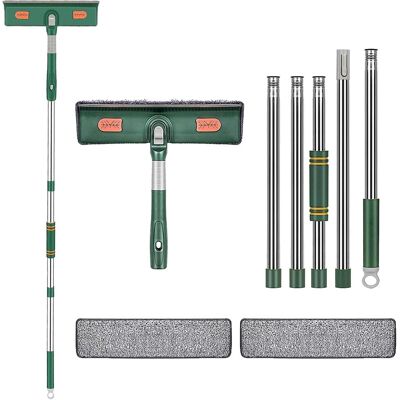 OEM Limpiacristales Telescópico Profesional Con Mango Telescópico Y Rasqueta Limpiador De Ventanas Profesional 2 En 1 Para Ventanas Altas Interiores Y Exteriores (verde). OEM Limpiacristales Telescópico Profesional Con Mango Telescópico Y Rasqueta Limpiador De Ventanas Profesional 2 En 1 Para Ventanas Altas Interiores Y Exteriores (verde).