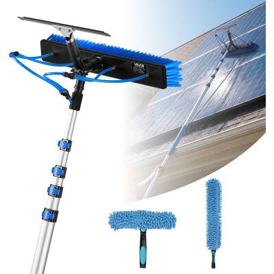 Vevor Kit De Limpieza De Paneles Solares Con Pertiga Telescópica 8 M, Suministro De Agua, Escobilla De Goma, Cabezal Giratorio 180°, Kit De Cepillo De Limpieza Para Paneles Solares Con Manguera 20 M Vevor Kit De Limpieza De Paneles Solares Con Pertiga Telescópica 8 M, Suministro De Agua, Escobilla De Goma, Cabezal Giratorio 180°, Kit De Cepillo De Limpieza Para Paneles Solares Con Manguera 20 M