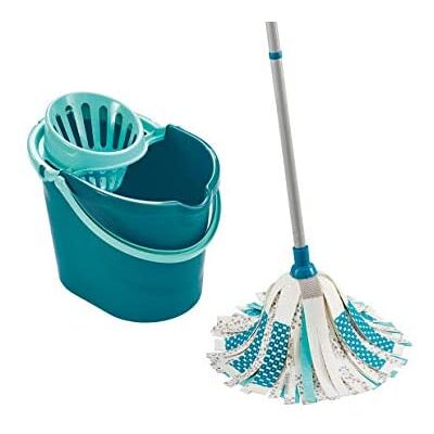 Leifheit Set Power Mop 3 En 1, Cubo Escurridor Con Fregona De Tiras Pick-up Ultraabsorbentes, Fregona Con Palo De 3 Piezas Y Cubo Grande De 12 Litros. El Cabezal Es Lavable En Lavadora A 60ºc Leifheit Set Power Mop 3 En 1, Cubo Escurridor Con Fregona De Tiras Pick-up Ultraabsorbentes, Fregona Con Palo De 3 Piezas Y Cubo Grande De 12 Litros. El Cabezal Es Lavable En Lavadora A 60ºc