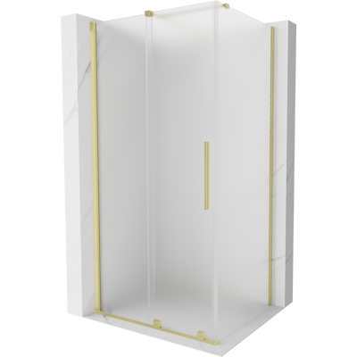Mexen Velar Cabina De Ducha Corredera 120 X 80 Cm, Escarchado, Dorado Cepillado - 871-120-080-31-55 Mexen Velar Cabina De Ducha Corredera 120 X 80 Cm, Escarchado, Dorado Cepillado - 871-120-080-31-55