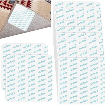 OEM 12 Unidades De Fijaciones Antideslizantes Para Alfombras, Adhesivos Antideslizantes Para Moquetas, Reutilizables Y Lavables, Para Suelos De Madera, Moquetas Y Alfombras, Color Blanco, 105x105cm -crezu OEM 12 Unidades De Fijaciones Antideslizantes Para Alfombras, Adhesivos Antideslizantes Para Moquetas, Reutilizables Y Lavables, Para Suelos De Madera, Moquetas Y Alfombras, Color Blanco, 105x105cm -crezu