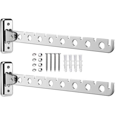 OEM Perchero De Pared De 2 Piezas, Tendedero De Pared, Perchero Giratorio De 90°, Perchero Plegable De Pared Con Tornillos Y Tacos Para Dormitorio, Sala De Estar, Balcón -crezuo OEM Perchero De Pared De 2 Piezas, Tendedero De Pared, Perchero Giratorio De 90°, Perchero Plegable De Pared Con Tornillos Y Tacos Para Dormitorio, Sala De Estar, Balcón -crezuo